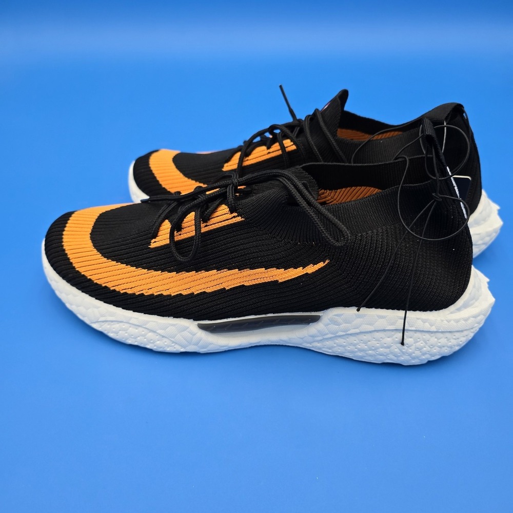 Sz 10 Ecko Unltd Shoes Men's Athletic Sport Sneaker AVADI-06M Black/orange - Picture 2 of 9